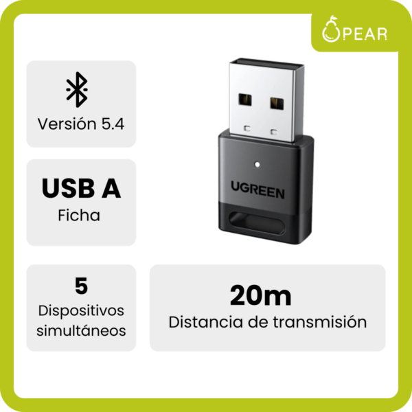 Adaptador Bluetooth Usb A Ugreen Compatible Windows