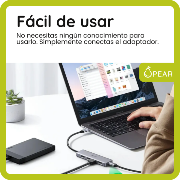 Adaptador Usb 3.0 5gbps 4 Puertos Usb A Ficha Usb A