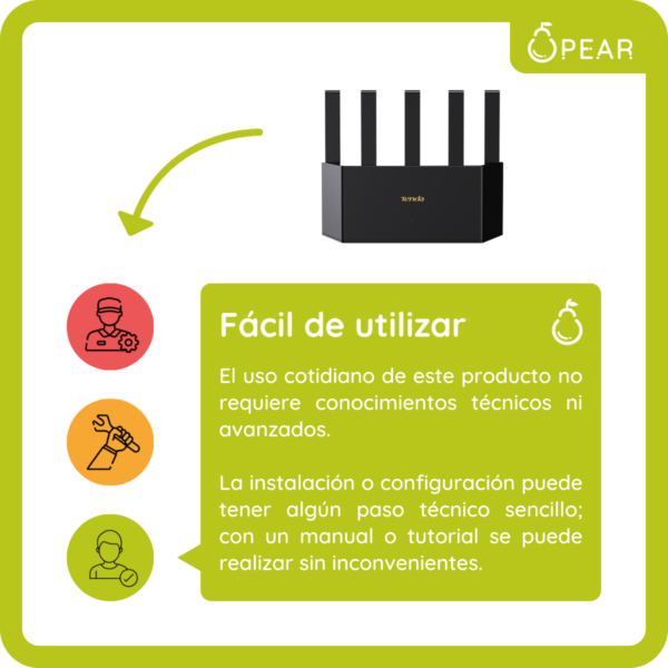 Router Wifi 6 Tenda Tx12l Pro 2976mbps 2,4 5 Ghz Inalámbrico