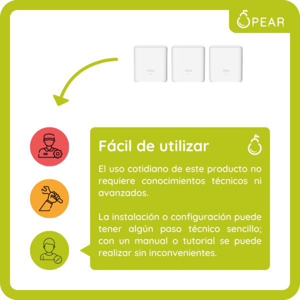 Router Mesh Wifi Tenda Ex3 Pack 3 Nodos 2,4ghz 5ghz