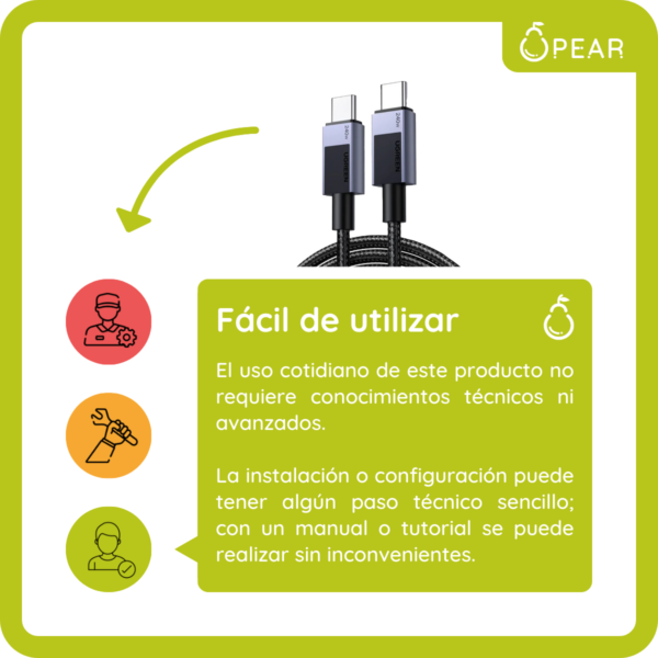 Cable USB C Ugreen 1m 240w Carga Rápida Reforzado