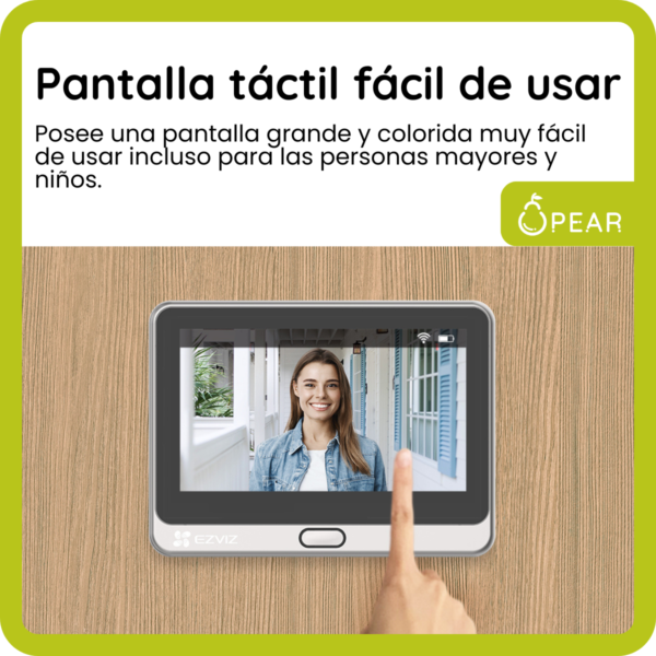 EVZ-DP2-3MP-X1-7 Video Portero A Color Ezviz Dp2 Con Mirilla 1080p