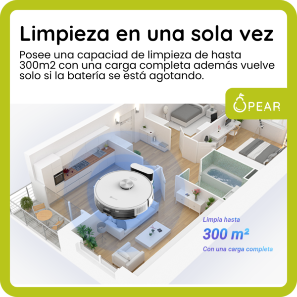 Aspiradora Robot Ezviz Re5 Trapeadora Inteligente Smart Piso