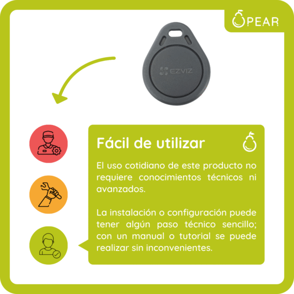 EVZ-PCTG-U4-X1-2 Tarjeta Llave De Proximidad Ezviz Tag Pack X4