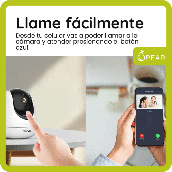 Cámara de Seguridad WiFi Tenda CP3 Pro Interior