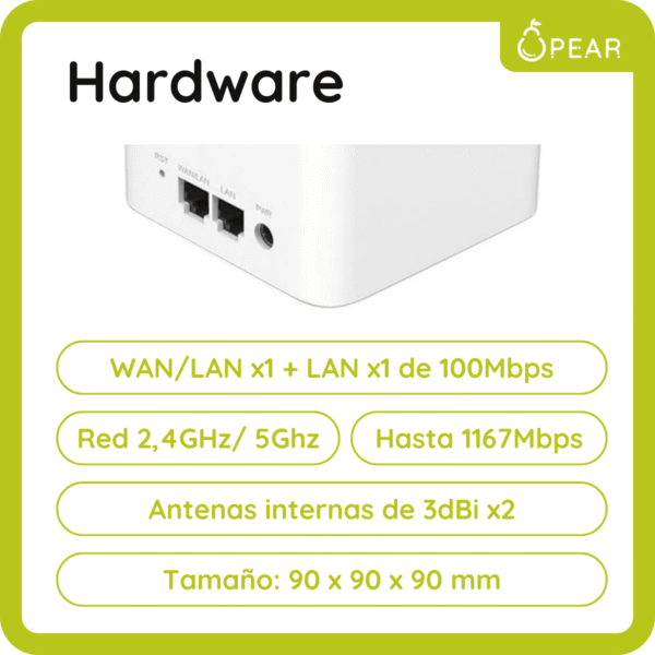 Router Wifi Mesh Tenda Nova Mw3 X2 Pack 2.4 5 Ghz 1167mbps