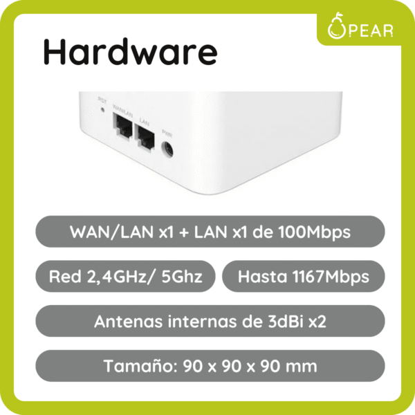 Router Mesh Tenda Mw3 1167 Mbps 2,4ghz 5ghz Dual Band Pack 3