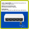 Switch Tenda S105 5 Puertos 100mbps Ethernet