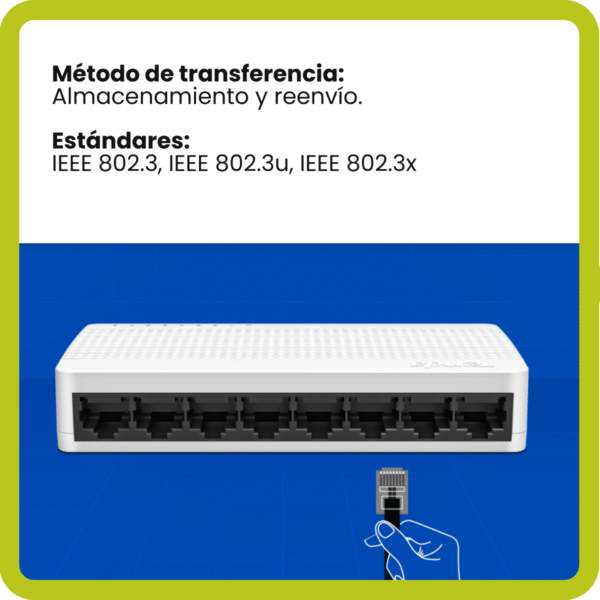 Switch Tenda S108 8 Puertos 100mbps Ethernet