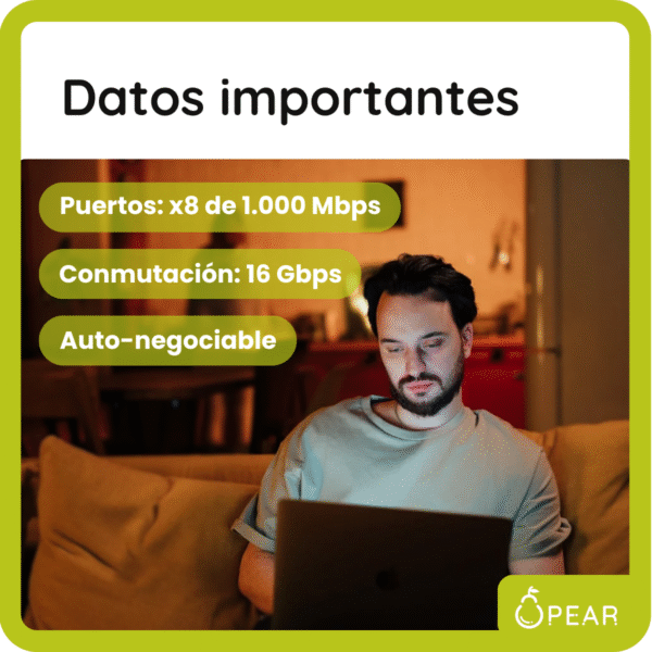 Switch Tenda Sg108m 8 Puertos 1000mbps Gigabit Ethernet