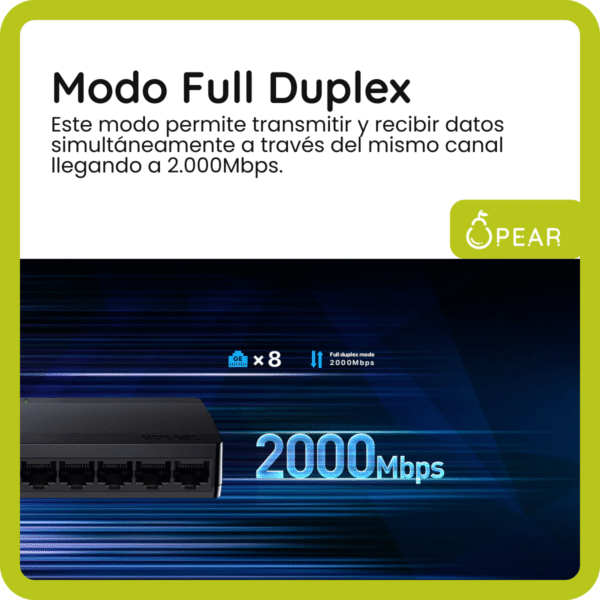 Switch Tenda Sg108m 8 Puertos 1000mbps Gigabit Ethernet