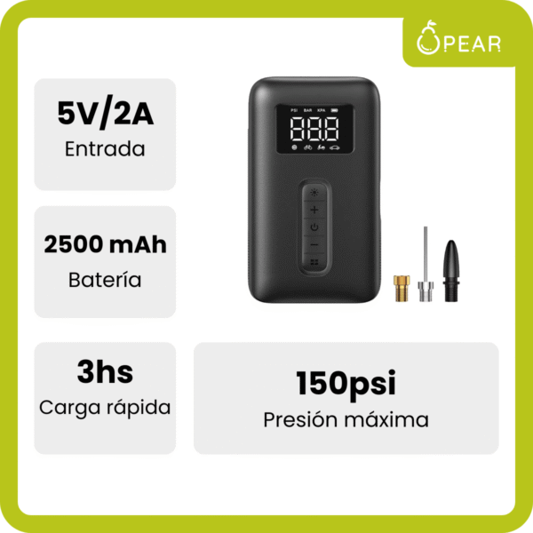 Inflador Para Neumaticos Portátil Ugreen A Batería 150psi