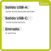 Cargador Auto Ugreen Usb C Usb A Carga Rápida 63w 2 Puertos