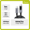 UGR-L509-1M-X1-2 Cable Usb C A Usb C Ugreen 1m 100w Carga Rápida Reforzado