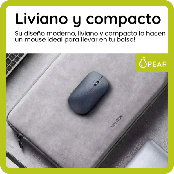 Mouse Ugreen Ultrafino Inalámbrico Usb C Click Silencioso