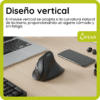 Mouse Ugreen Vertical Receptor Usb C Click Silencioso
