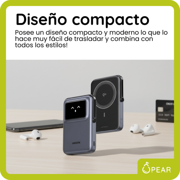 Power Bank Ugreen Inalámbrico Portátil 20w Qi iPhone Apple