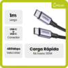 UGR-US316-N1M-X1-2 Cable Usb Tipo C A C Ugreen 1m 100w Carga Rápida Resistente